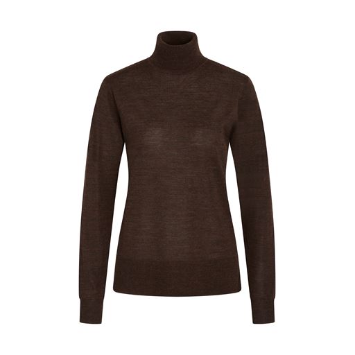 Bruuns Bazaar Charlene Roll Neck Striktrøje, Delicioso, M