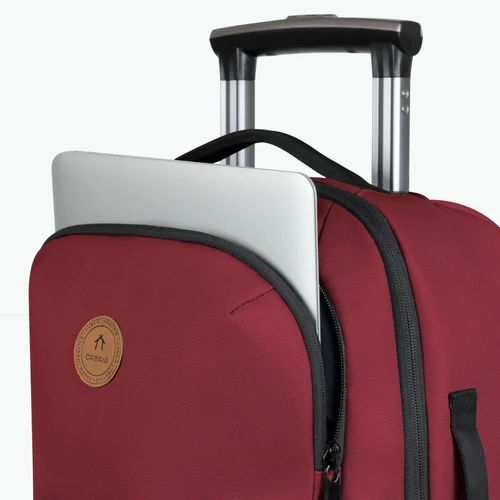 Valise Souple 2 roues Sibiu XS bordeaux