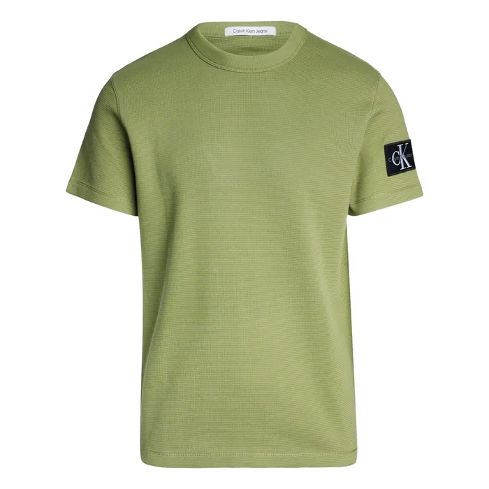 Calvin Klein Badge Waffle Shirt Heren