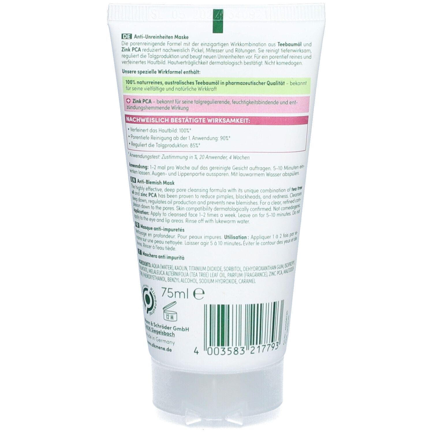 alkmene® Anti-Unreinheiten Maske