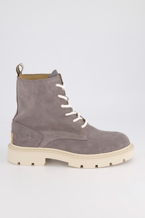 Camel Active, Leder-Stiefeletten, Schnürung, Profilsohle, Komfortweite