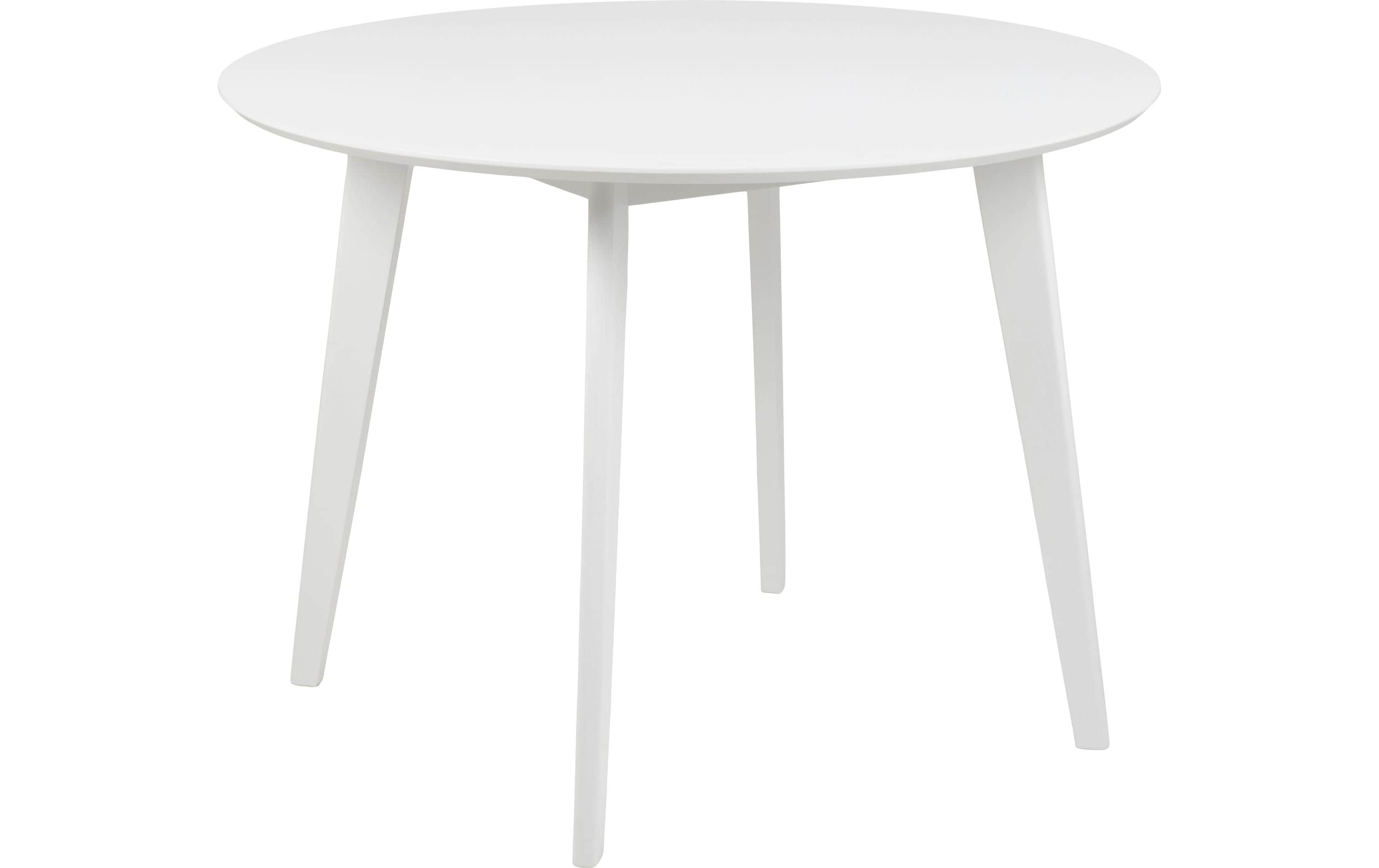 Tisch Roxby Ø 105 x 76 cm, Weiss<br>Esstisch