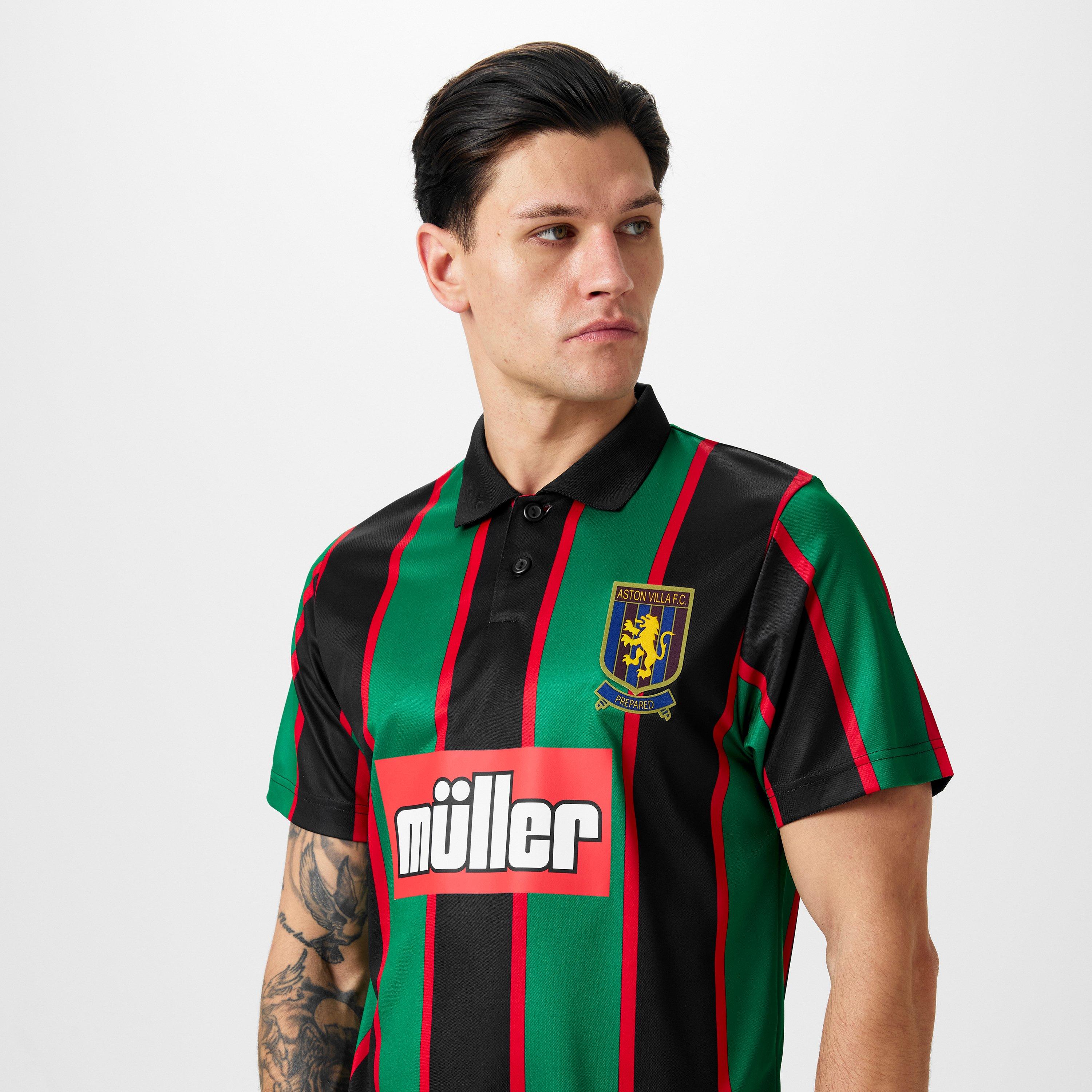 Score Draw ScoreDraw Aston Villa Retro Away Shirt94 Adults