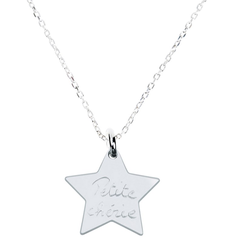 Collier enfant étoile en argent 925