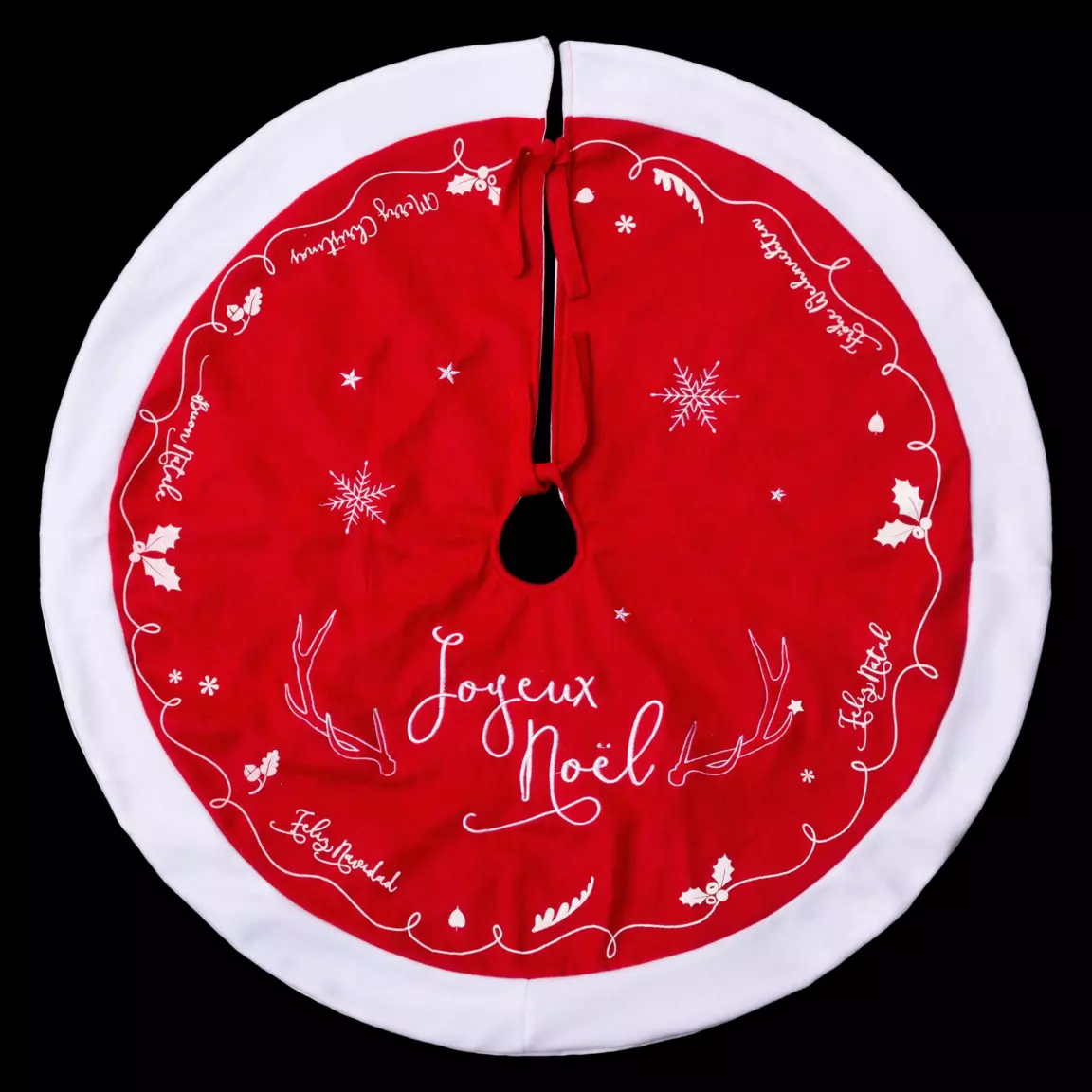 Tapis de sapin rond (D90 cm) Féérie de Noël
