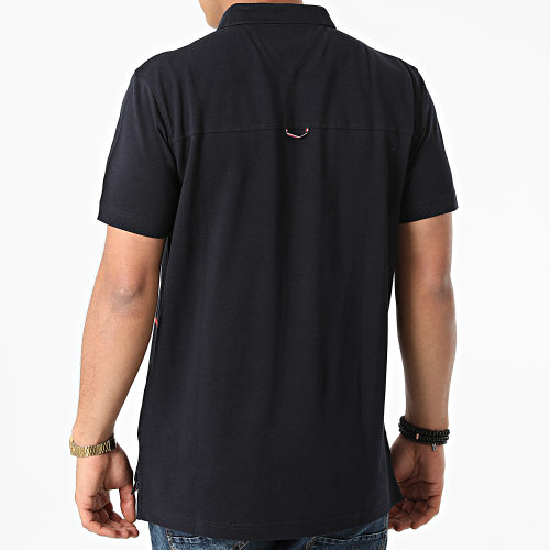 Polo Manches Courtes Large RWB Flag 5043 Bleu Marine