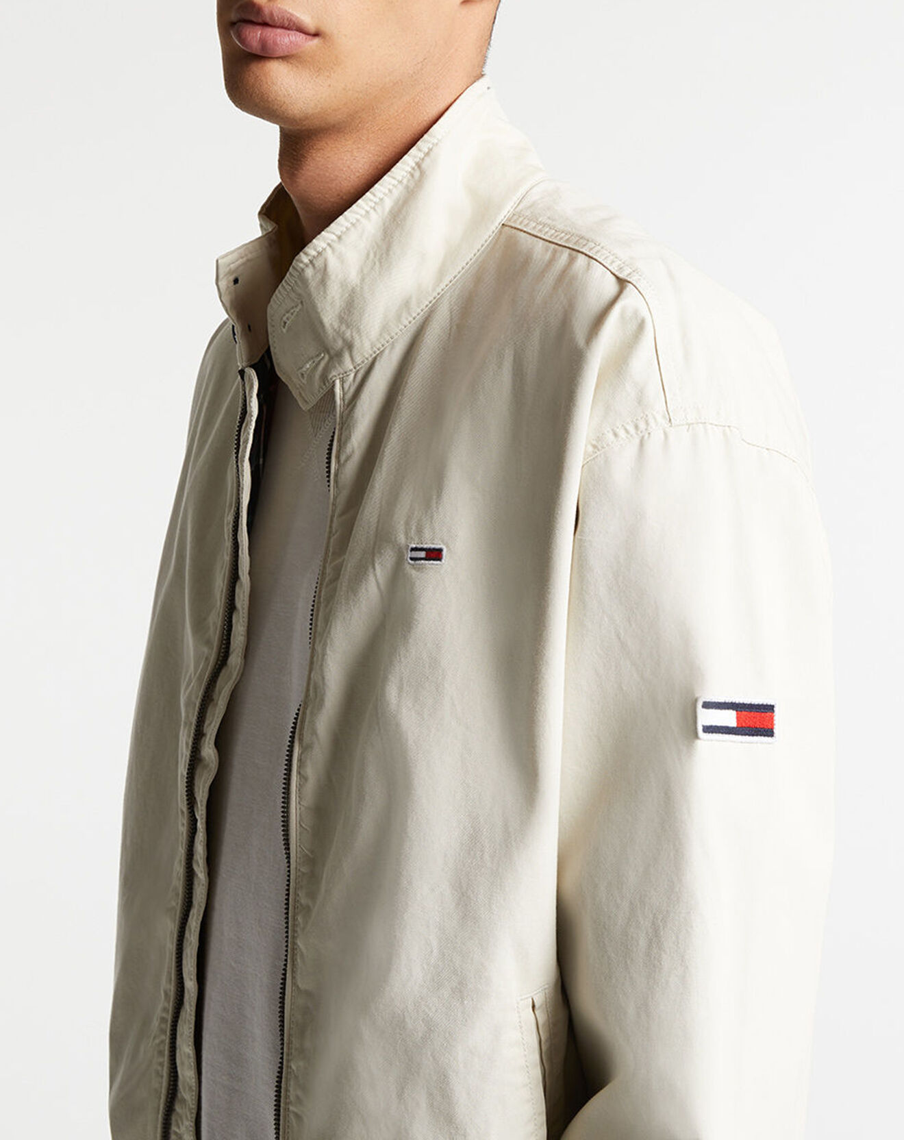 Tommy Jeans Blouson Flag écru