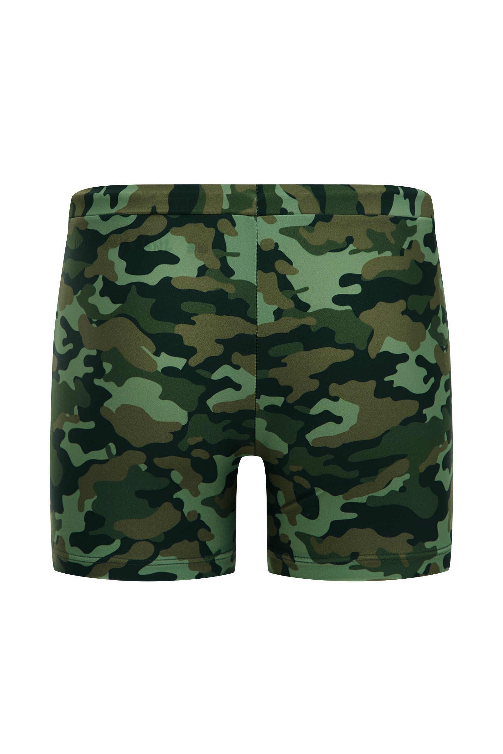 Jongens zwemtrunk met dessin WE Fashion Legergroen