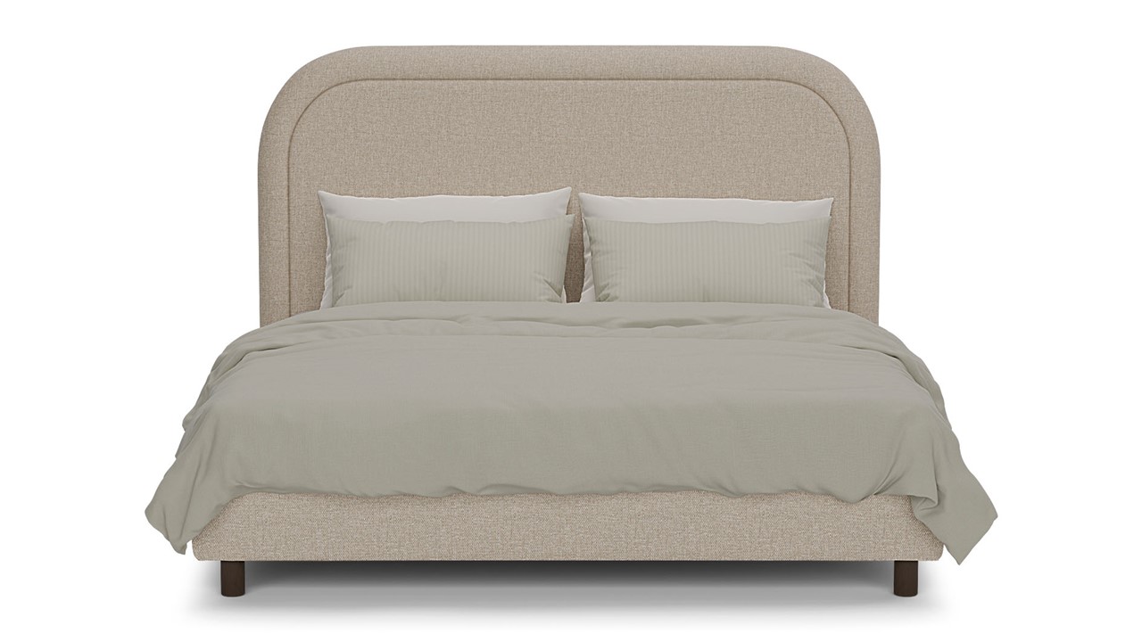 Bed Amber - Linen touch beige