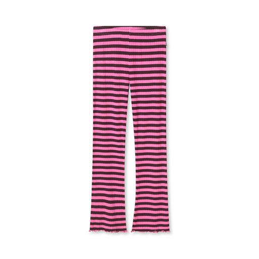 Mads Nørgaard 5x5 Classic Stripe Lala Leggings, Plum Perfect/Carmine Rose, 12 år