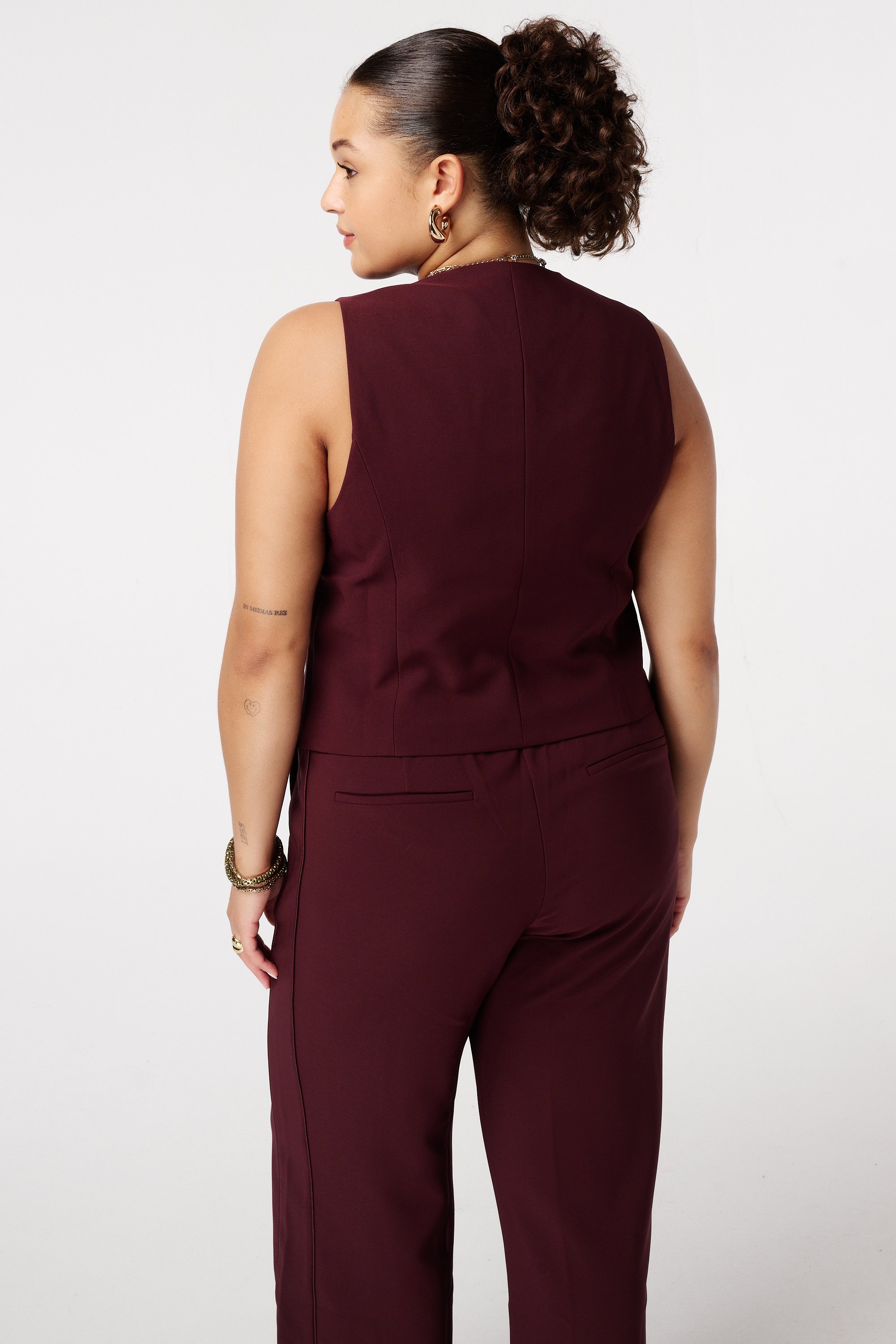 Klassiek gilet Bordeaux
