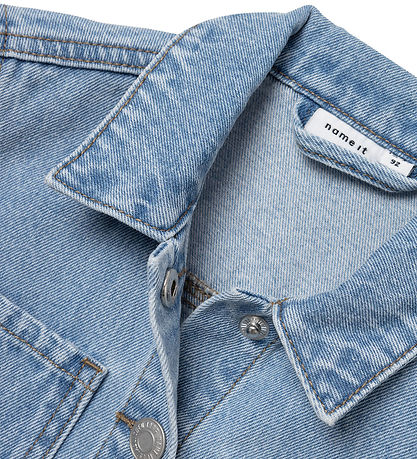 Name It Denimjakke - NmfConny - Light Blue Denim m. Enhj?rning