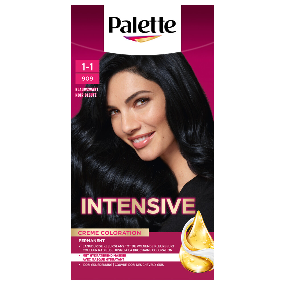 Poly Palette Intensive Oil-Care Color Haarkleuring 909 Blauwzwart