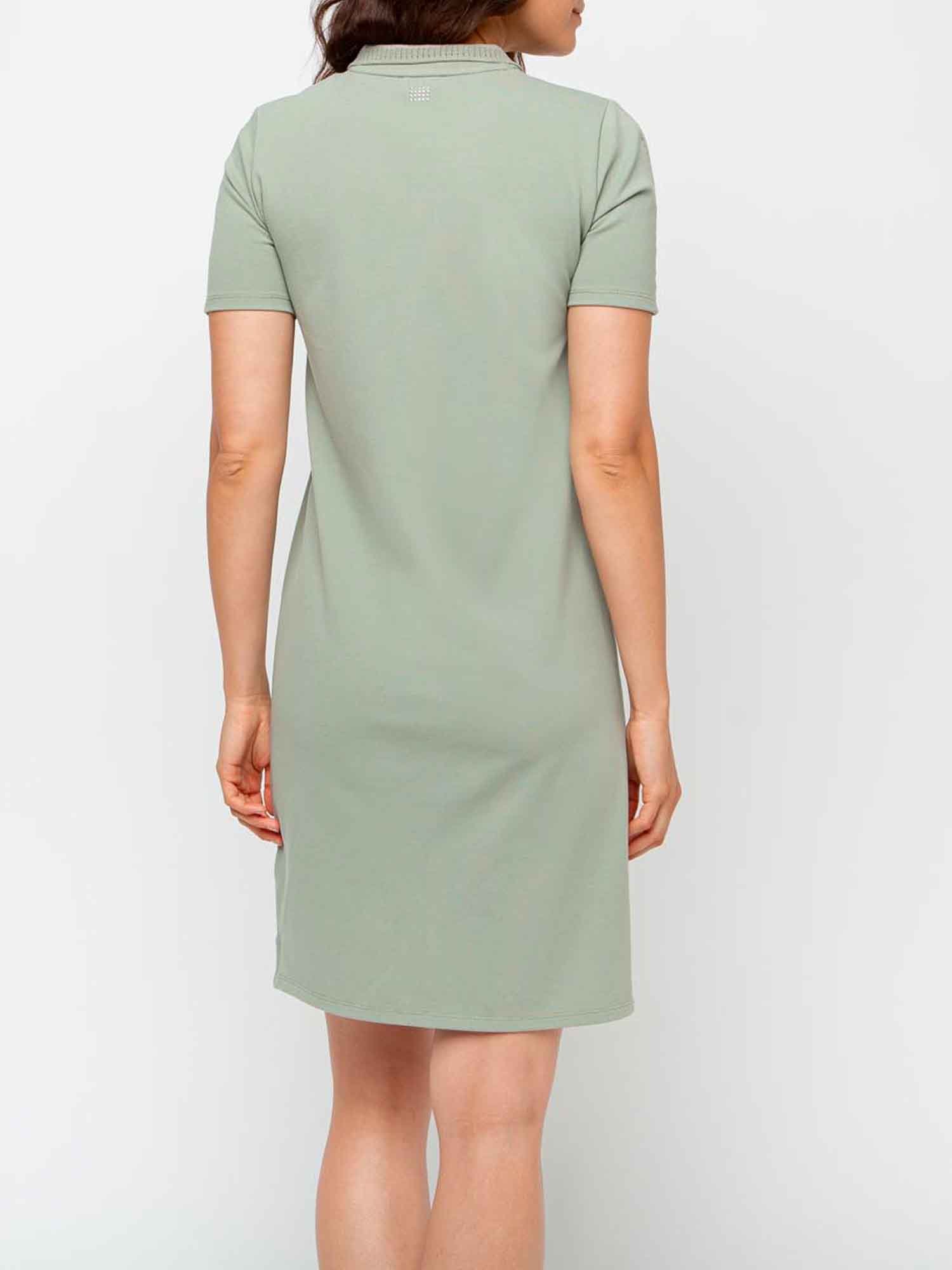 Robe Polo Femme Coton Biologique Kaki