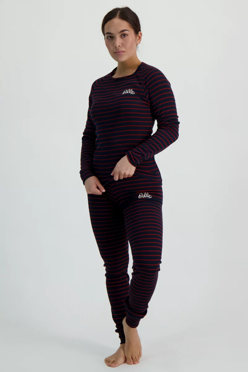 Odlo Active Warm Originals Stripe ECO Damen Thermo Longsleeve