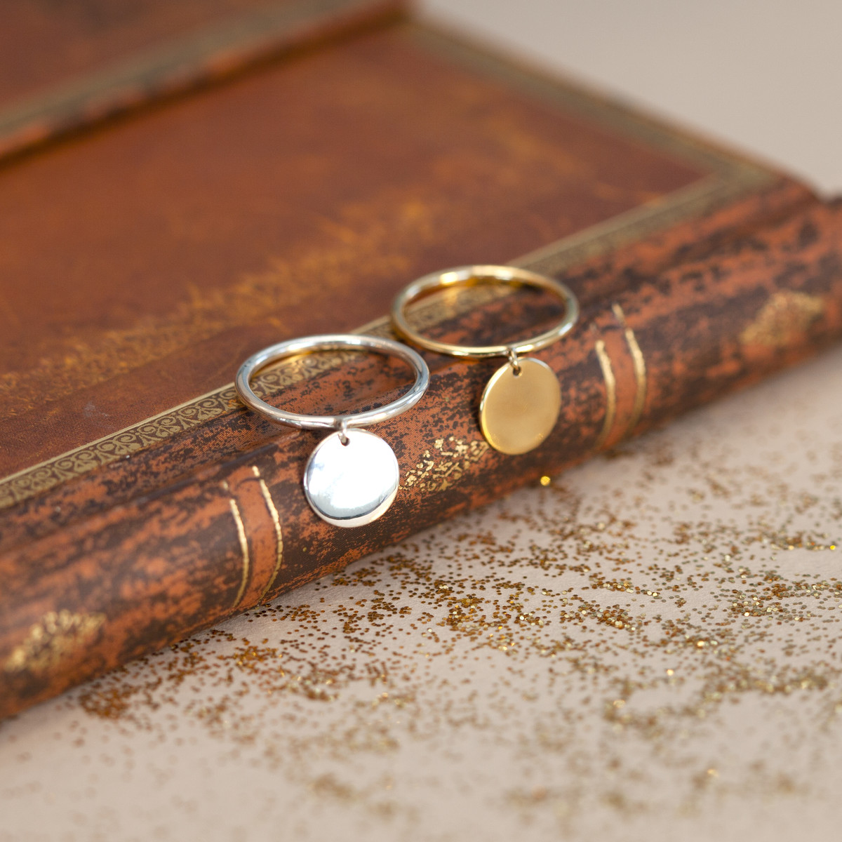 Bague argent 925 médaille personnalisable