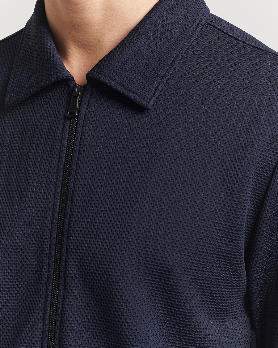 J.Lindeberg Lansa Jersey Zip Jacket Navy