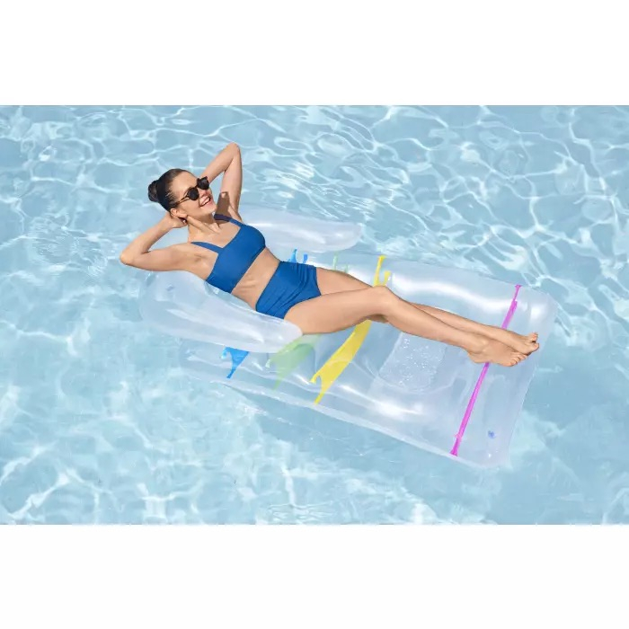 (165x89cm) Poolliege Summer Colors Aufblasbarer Pool Sessel Wasser Luftmatratze Liegesofa Badeinsel (43011) - Bunt