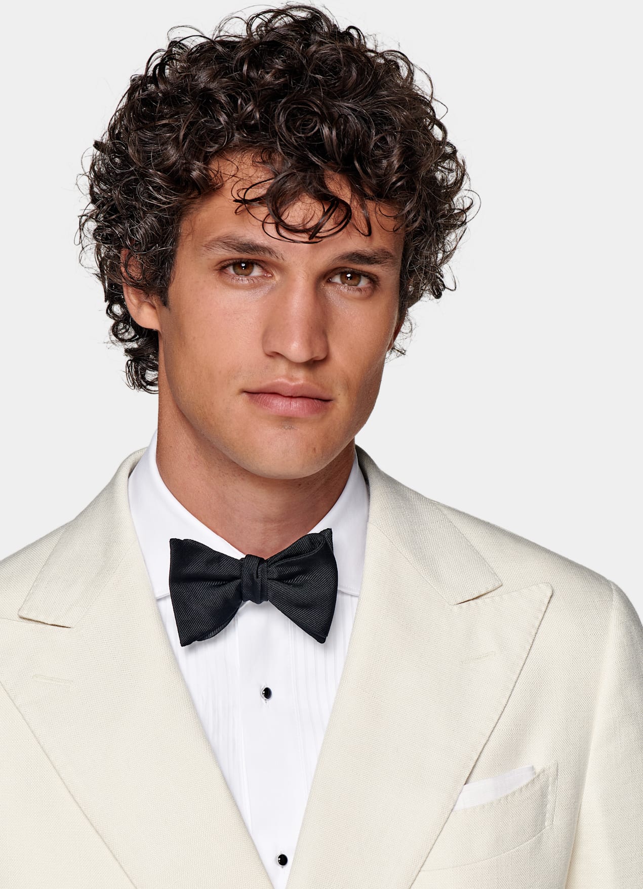 Veste de smoking Havana coupe Tailored blanc cassé