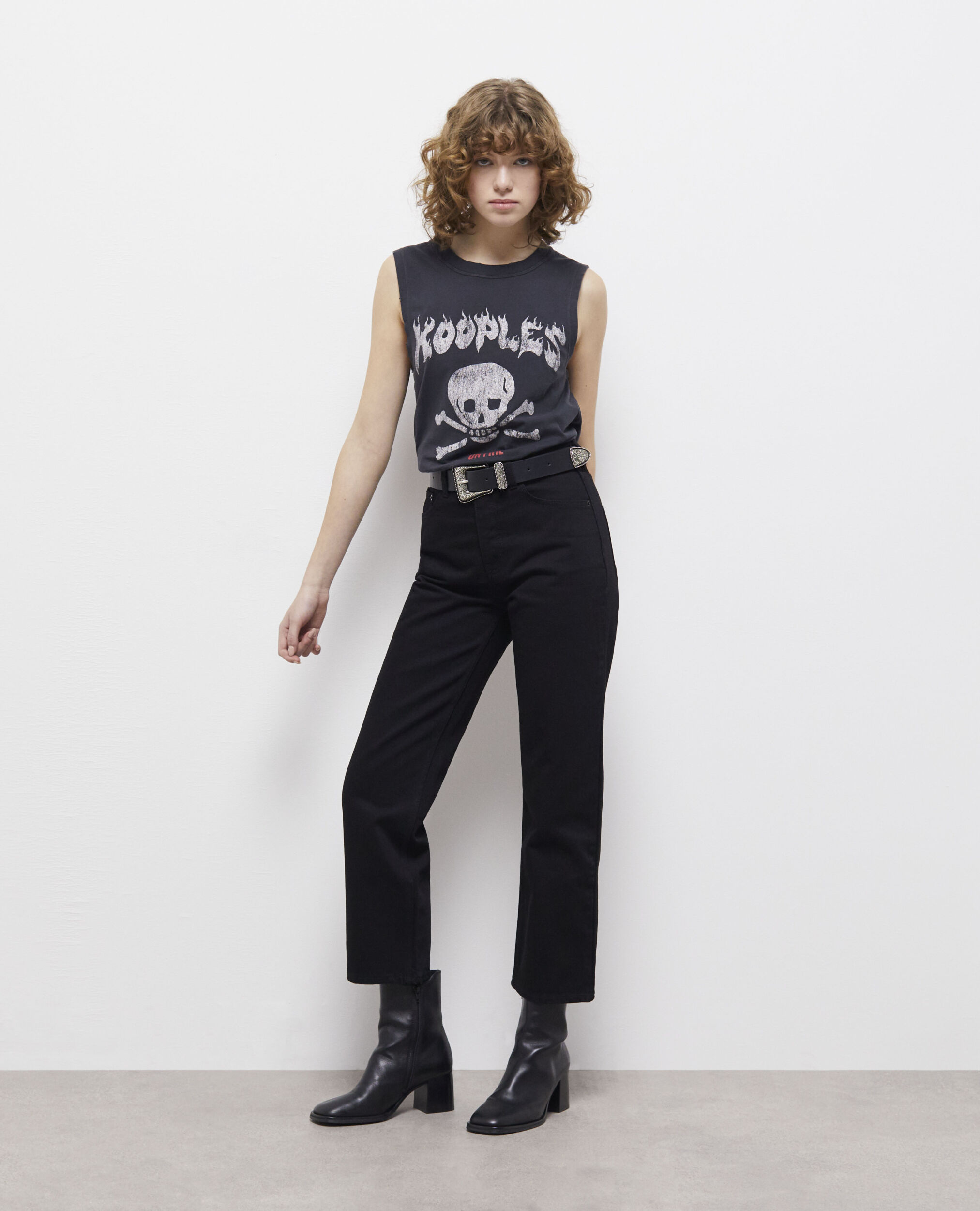 T-shirt sérigraphié noir
