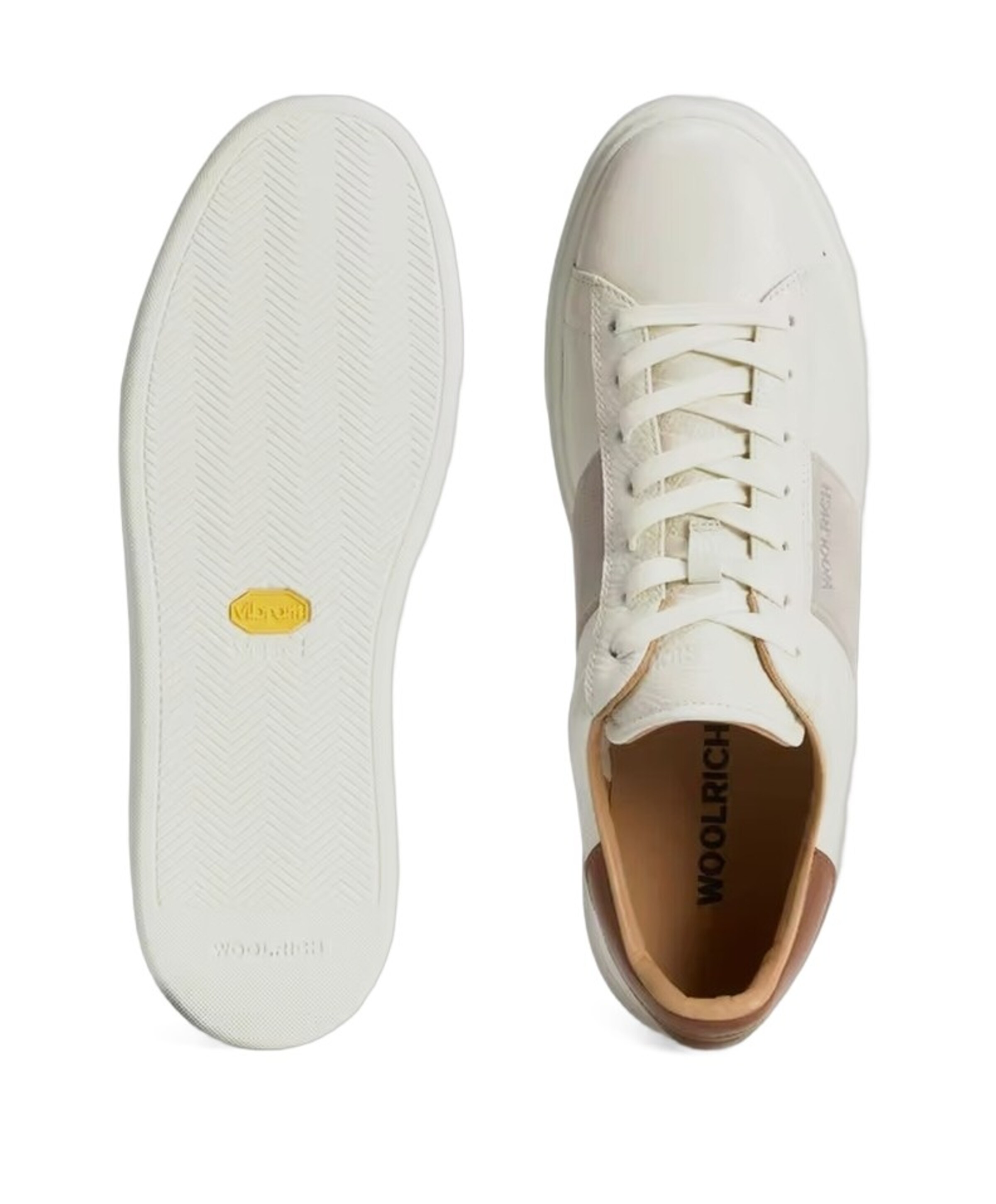 Woolrich CLASSIC COURT BAND MAN heren sneakers ecru