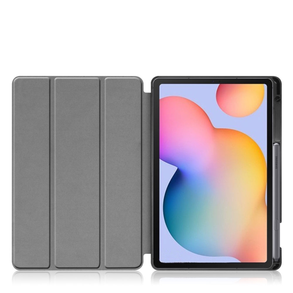 Samsung Galaxy Tab S6 Lite (2024/2022/2020) Leder Tasche Smart Case Hülle S-Pen Halterung - Dunkelblau