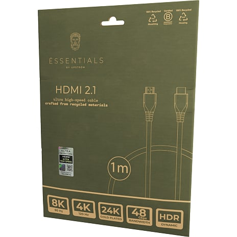 Ëssentials Ultra High-Speed 8K HDMI 2.1 kabel 1m