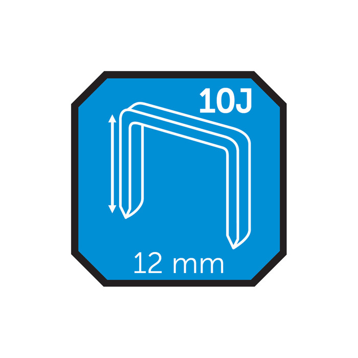 Hæfteklammer 12 mm nr. 10J 1000 stk. - Probuilder