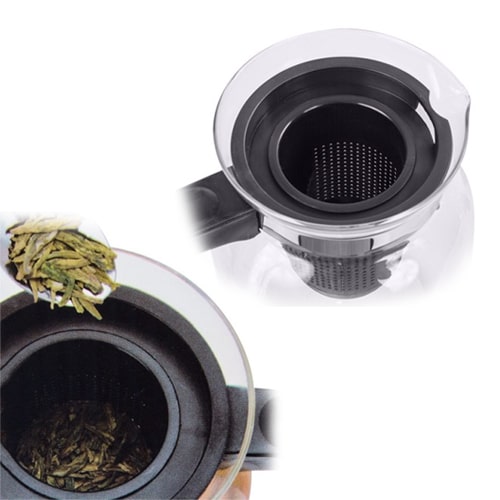 Théière en verre avec filtre 1,5 L