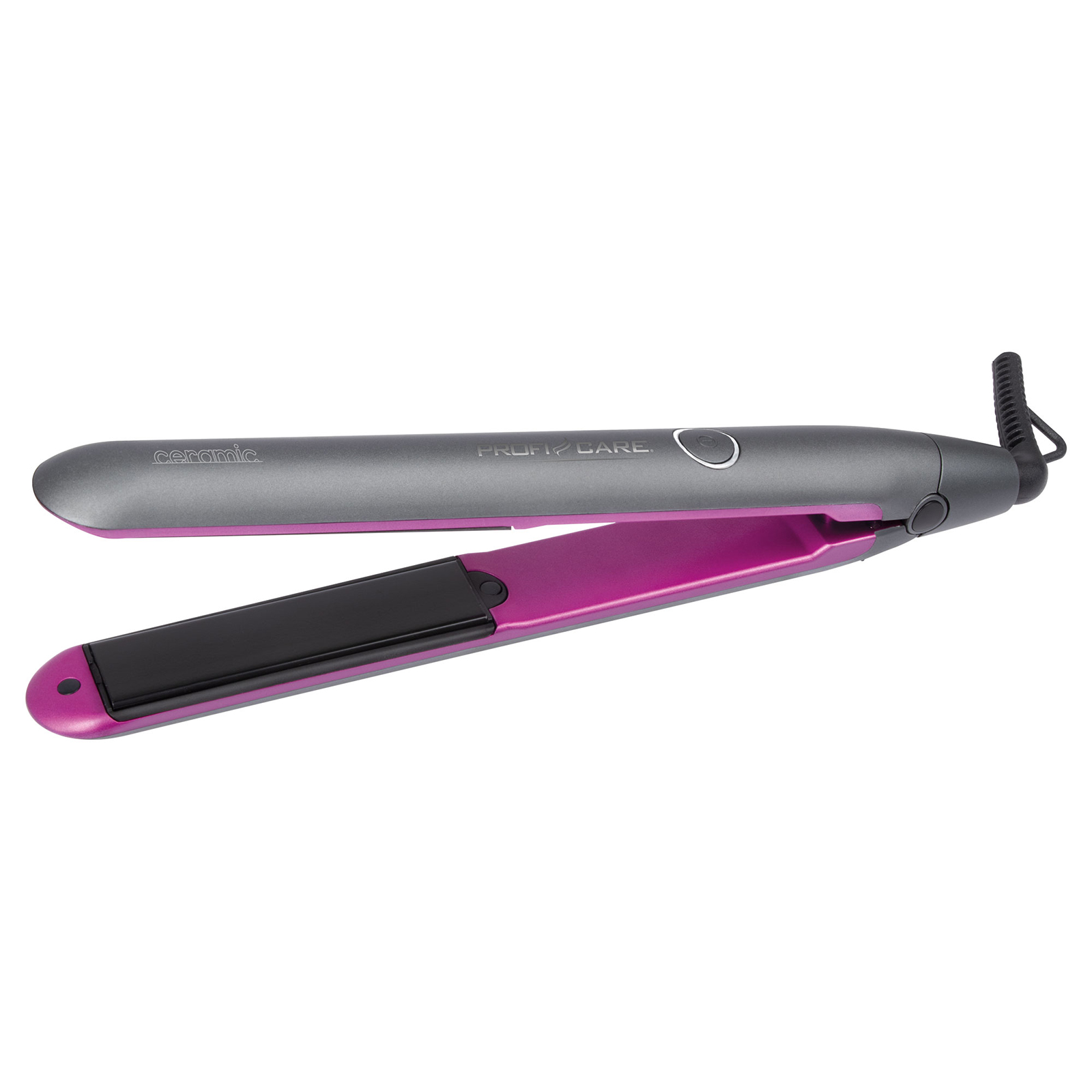 PROFICARE Haarglätter - pink-grau - LED-Kontrolleuchte
