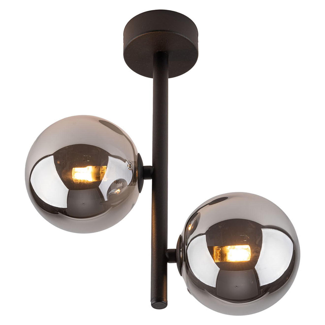 Micadoni Suspension Alioth noir/graphite - 12x27x34 cm