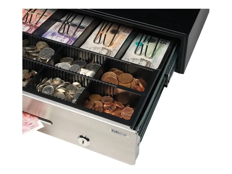 Safescan HD-4141S - Cash Drawer - sort, sølv