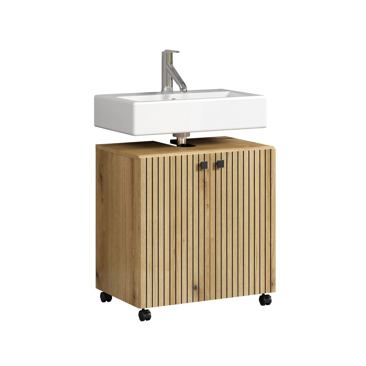Meuble Sous Lavabo Epikasa - Pure Marron