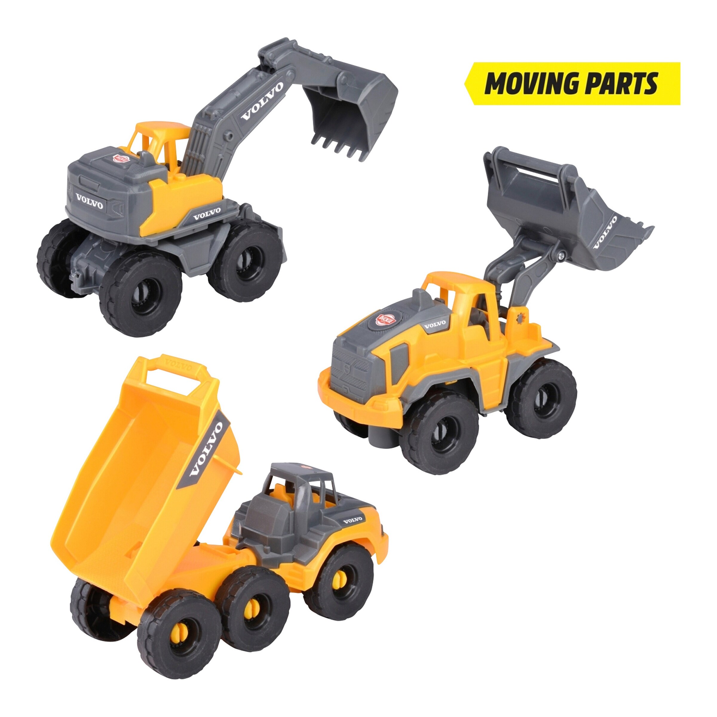 Dickie Toys Volvo Baustellenfahrzeuge Construction Set