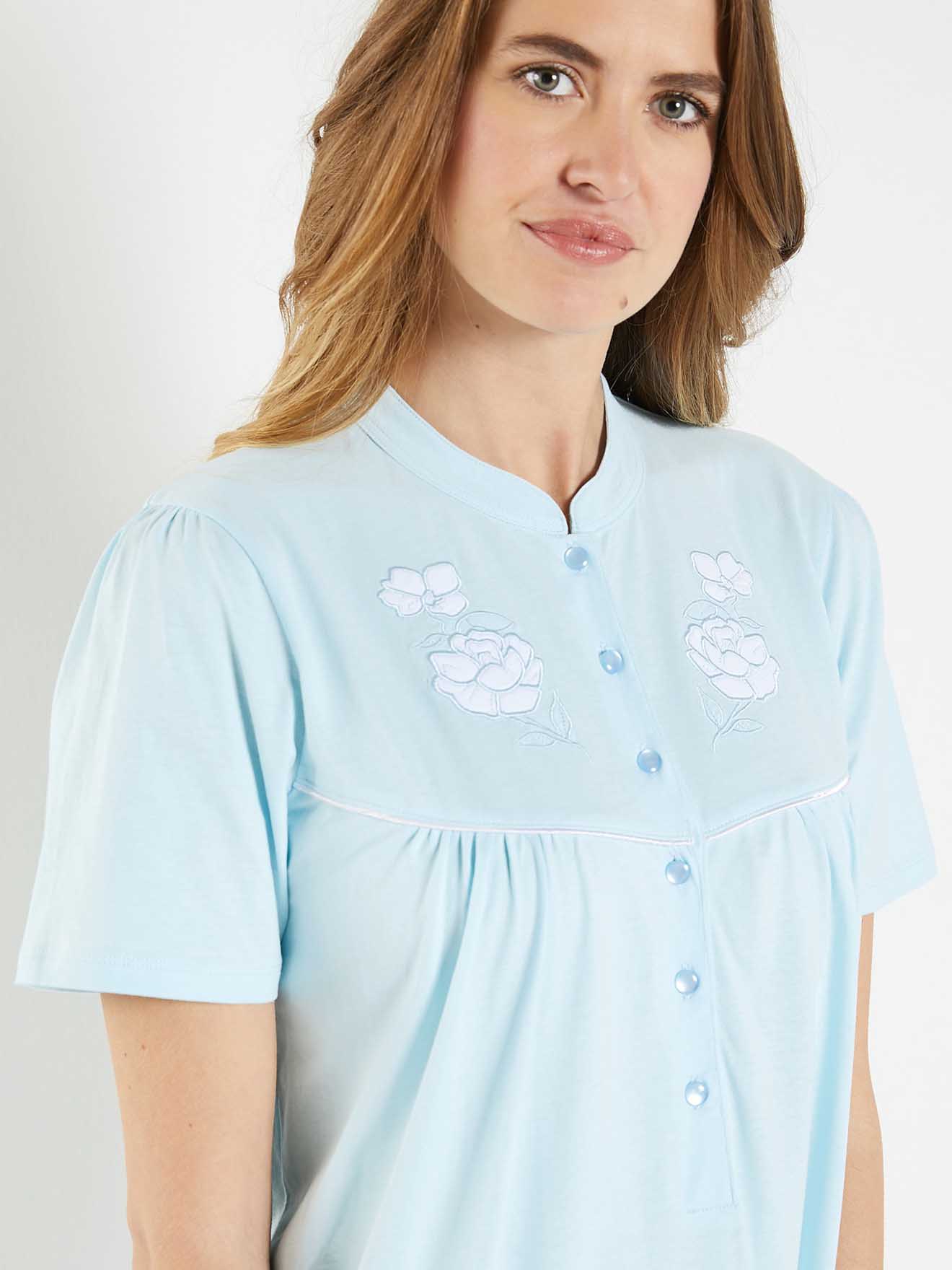 Chemise de nuit longues, manches courtes