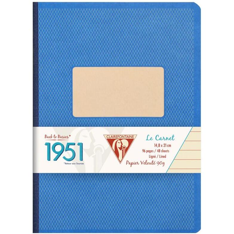 Carnet brochure dos toilé collection 1951 A5 192 pages ligné
