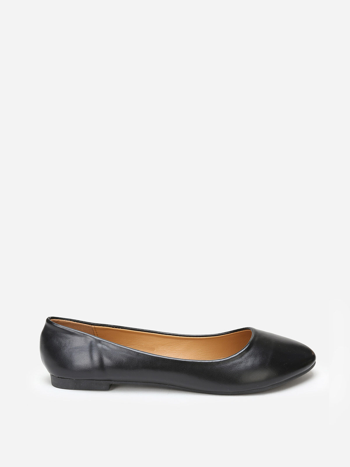 Ballerines à bout arrondi grandes tailles- Noir