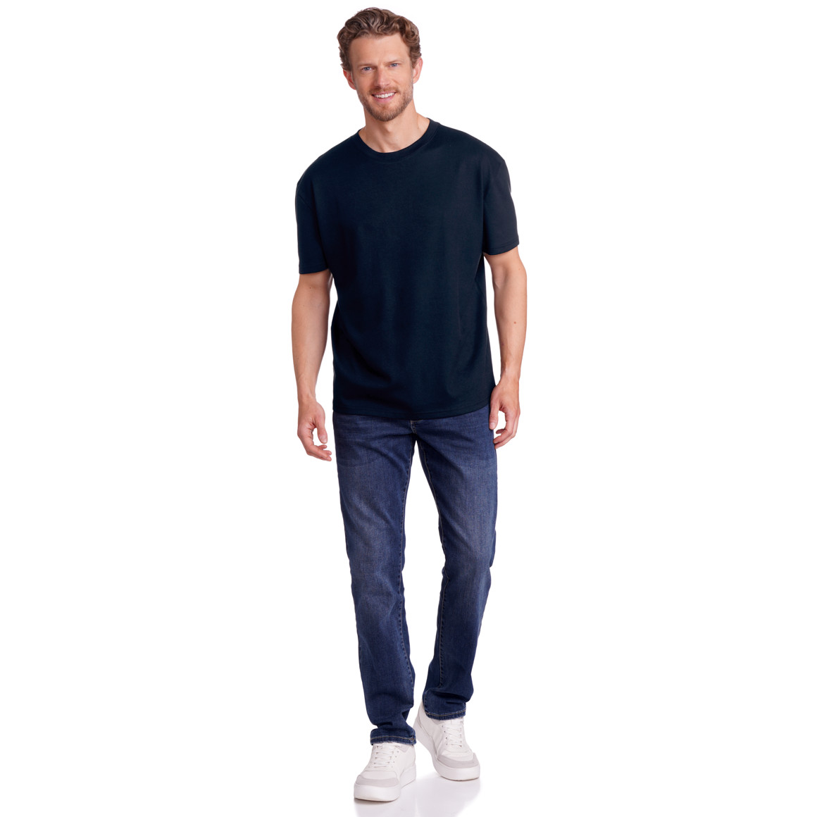 Jonas Nielsen Herren T-Shirt im Oversized-Look dunkelblau