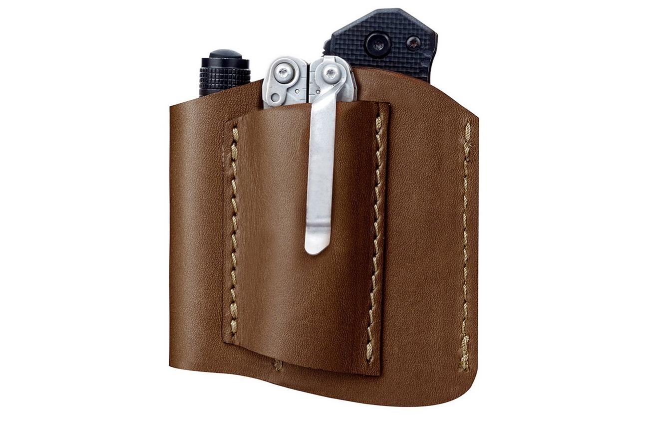 1791 EDC Pocket Comfort Tool Organizer EDC-PK-CMF-CHN-A Chestnut, lederen broekzakholster