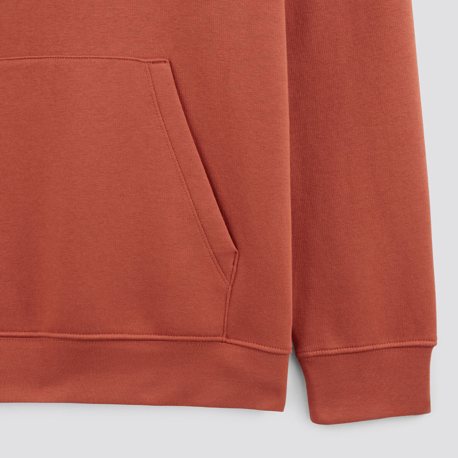 Sweat à capuche brodé Orange
