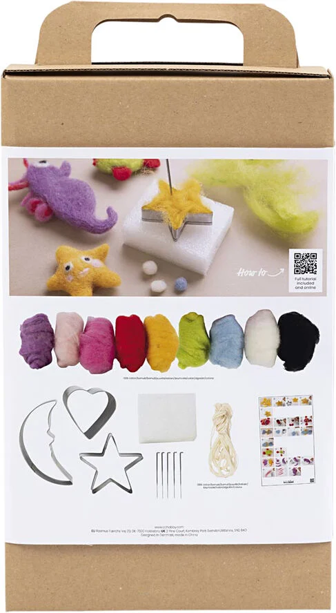 Creativ Company DIY Kit Nålefiltning, Dyr i vandet