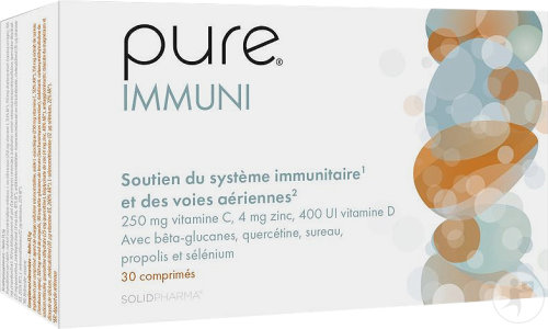 Pure Immuni Adultes Avec des baies de sureau et de la propolis 30 comprimés à croquer