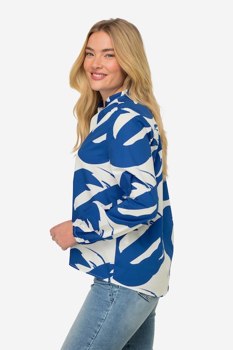 Bluse, grafischer Druck