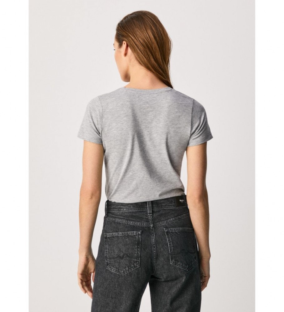 Camiseta Pepe Jeans New Virginia Ss N cinza