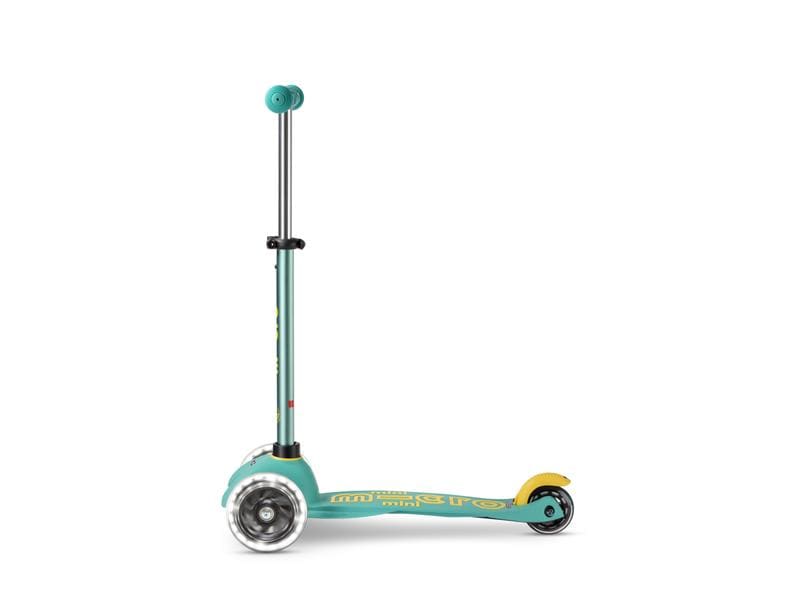 Micro Mobility Kickboard Mini Micro Deluxe Eco Mint Kids Scooter aus recycelten Fischernetzen