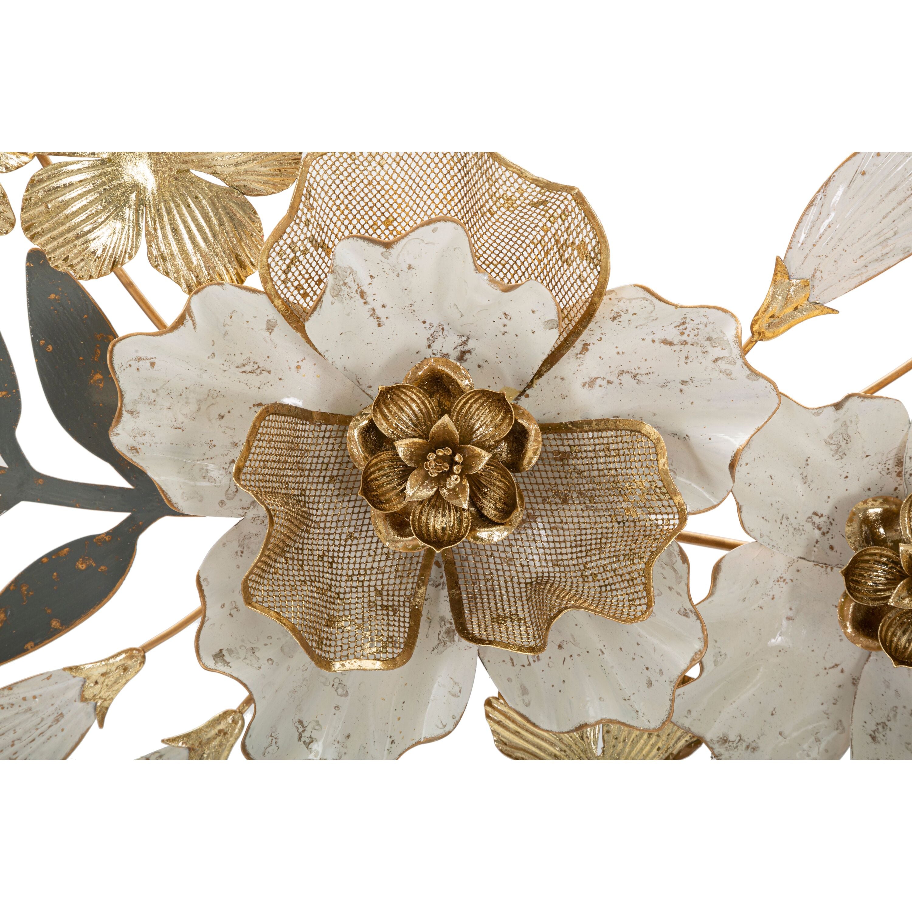 Greak - Decoratieve 3D paneel veelkleurige metalen bloemen