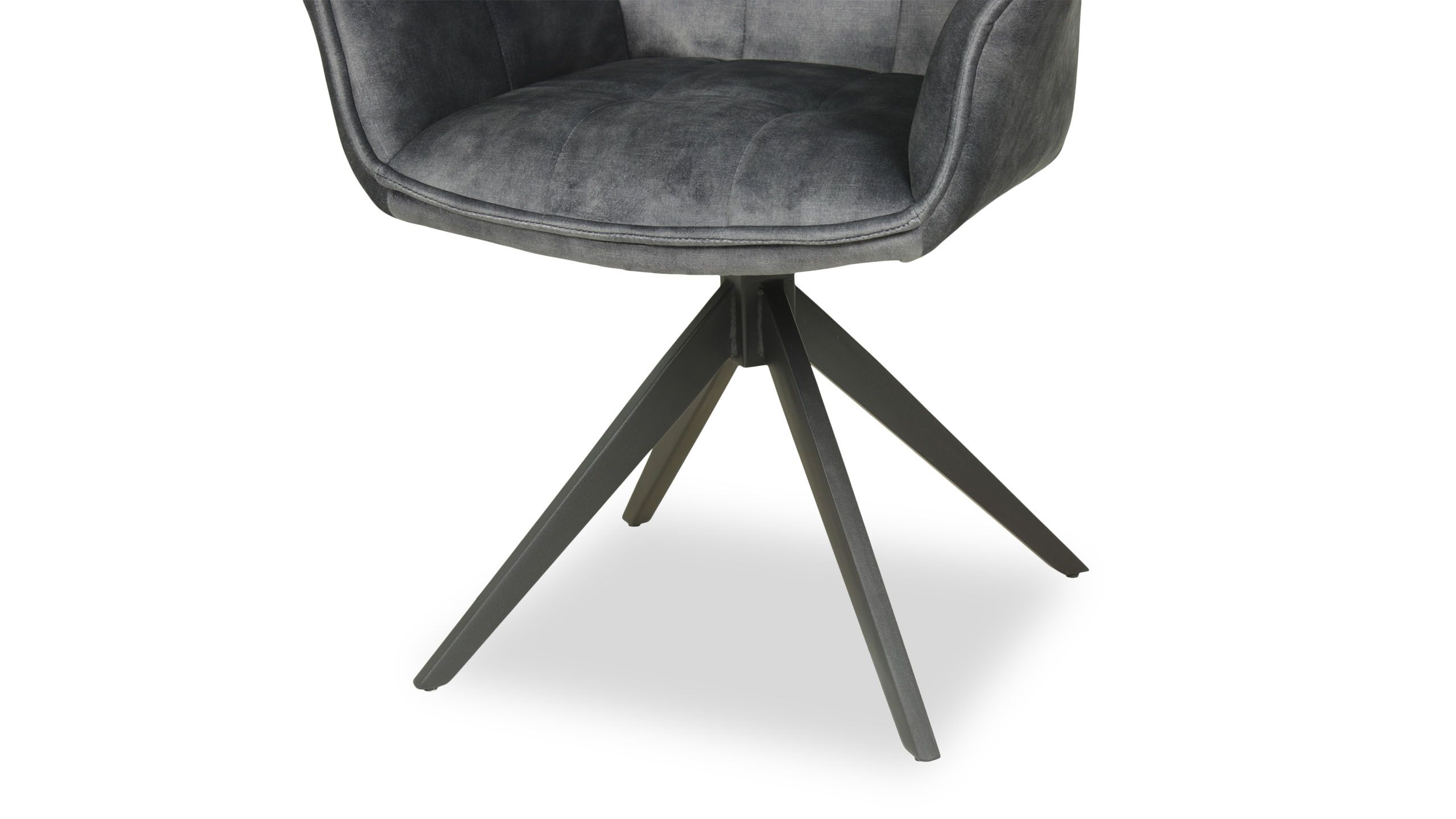 Eetstoel - antraciet Yelena B62 x D62 x H86 cm