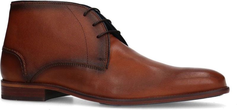 Manfield - Heren - Cognac hoge veterboots
