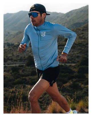 Veste coupe-vent Compressport Hurricane Windproof Bleu