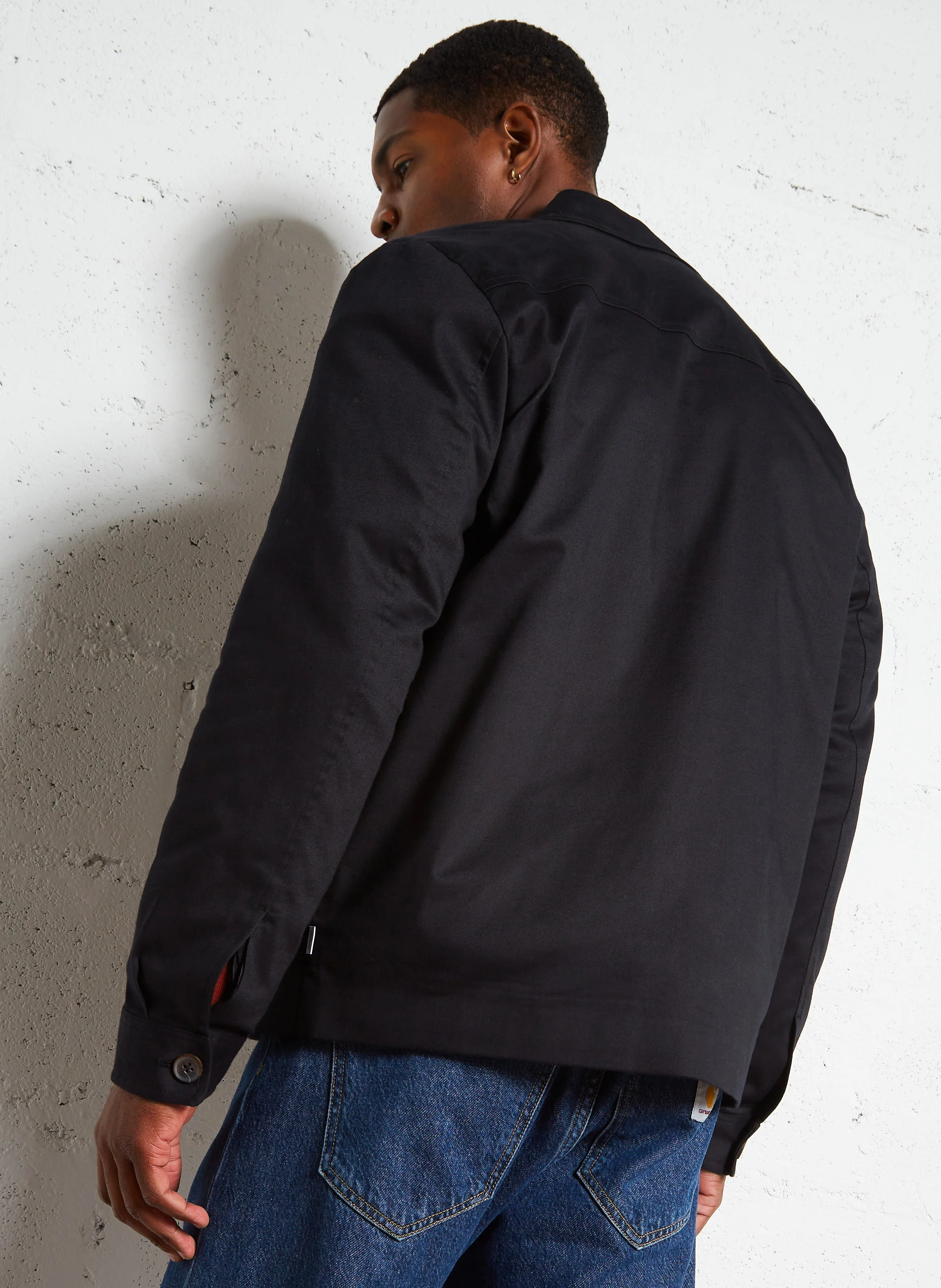 FELIPE - Sweat oversize col rond en coton | Rouge